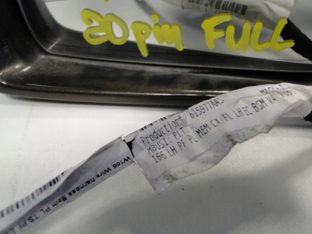 Mercedes зеркало левая фотохромный мёртвая зона камера 20 pin gle w166 166 с Разборки