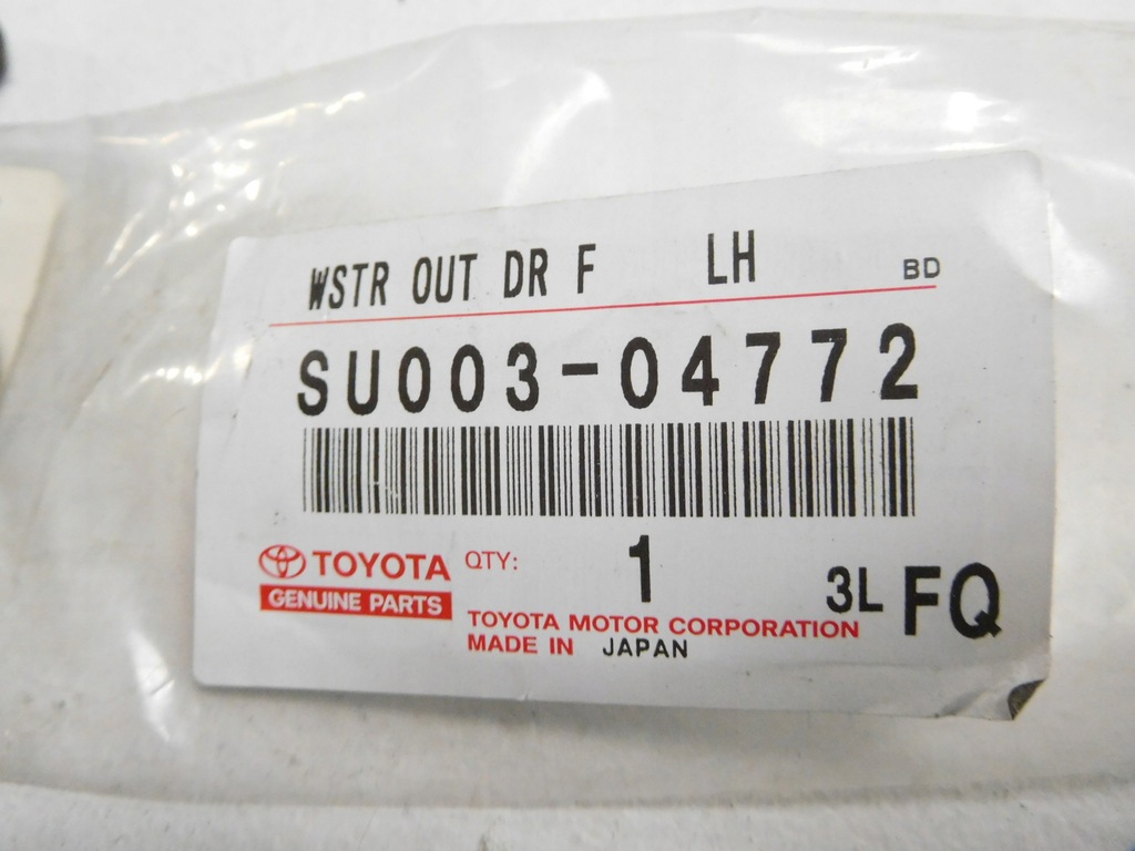 фото №9, Прокладка стекло левый перед toyota scion fr-s оригинальный номер su003-04772