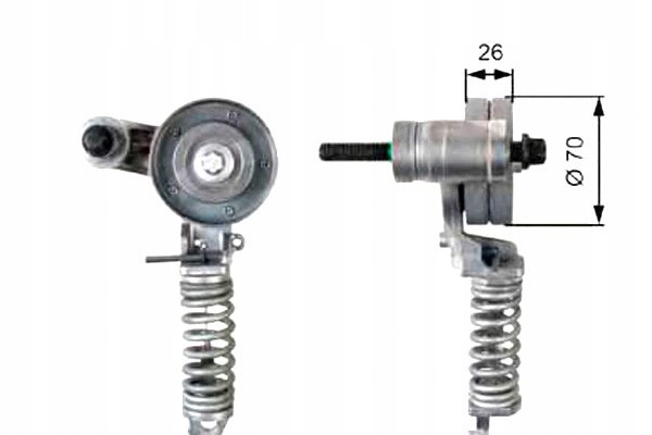 фото №2, Gates t38344 натяжитель ремень клиновой многоручейковый