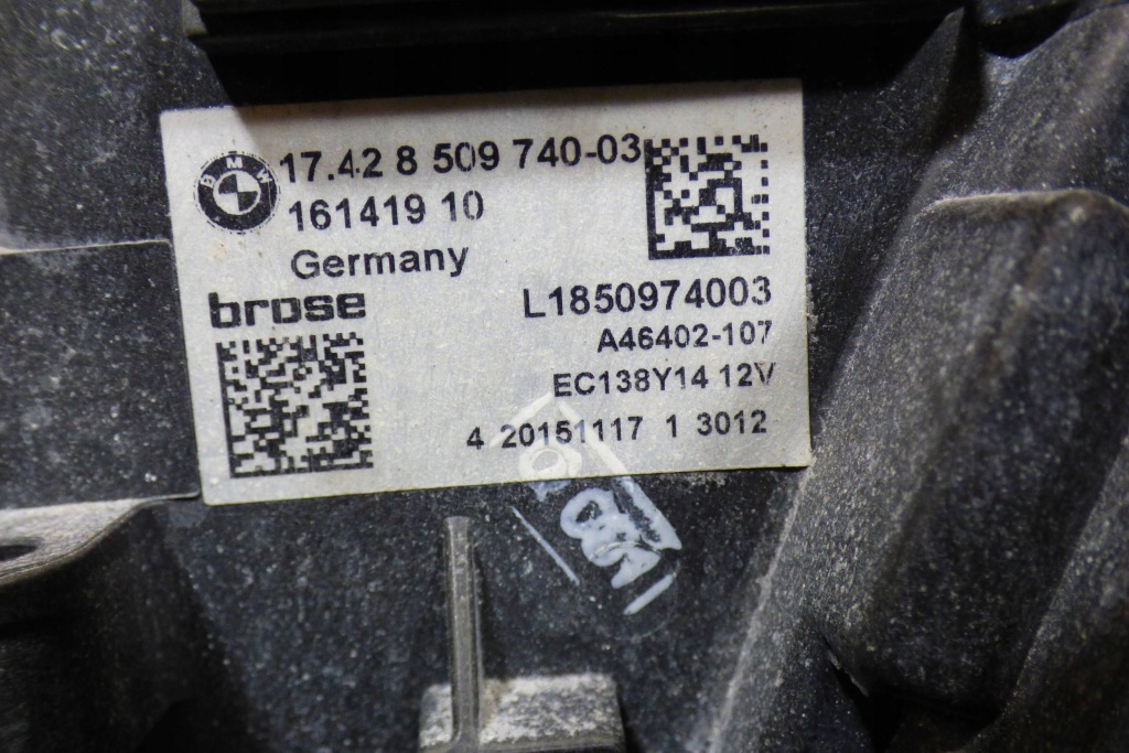 Bmw 5 f10 525d набор радиатор воды кондиционер вентилятор ремень 8509171-07 g328612 с Разборки