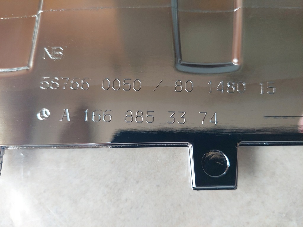 фото №8, Молдинг - хром бампера - задня - mercedes gle w166 - mercedes ml w166 - новий