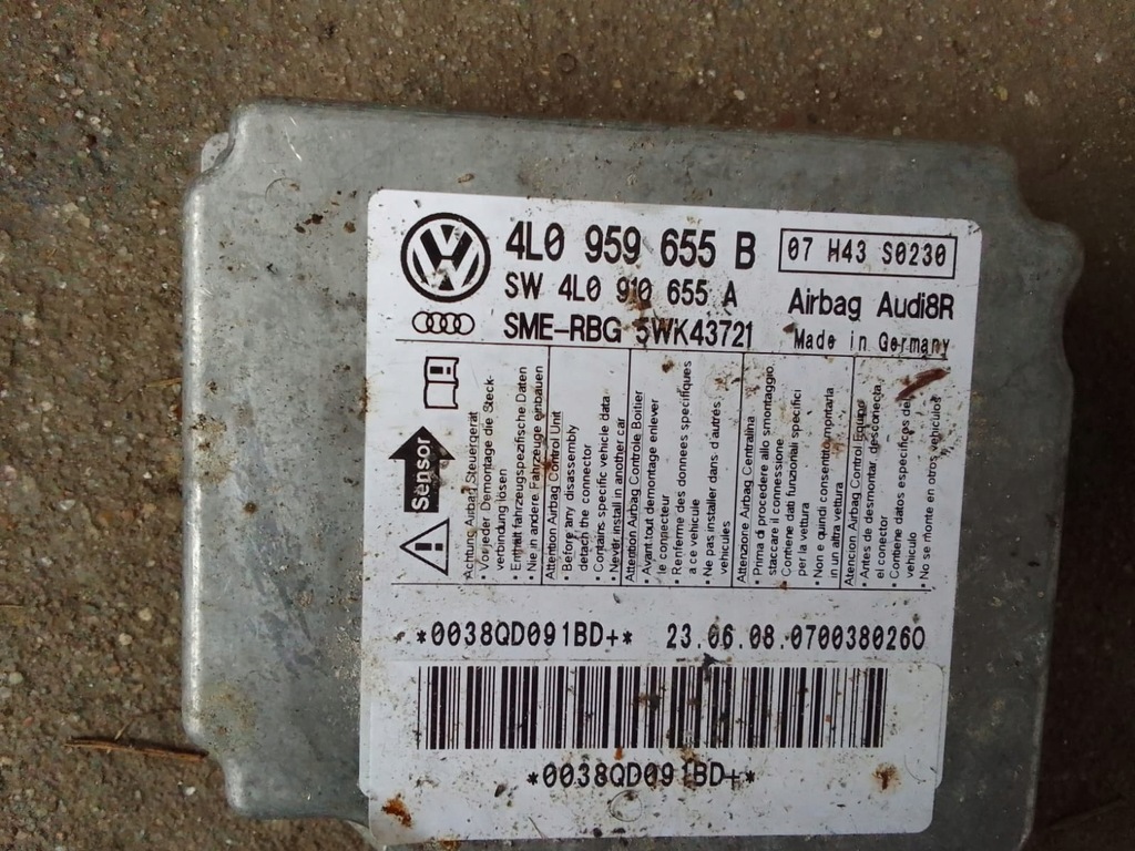 фото №1, Audi q7 4l модуль датчик подушка безпеки подушок 4l0959655b