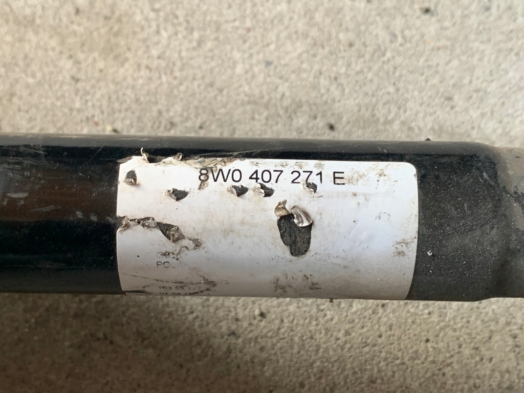 фото №2, Audi a4 a5 b9 8w0407271e приводной вал перед