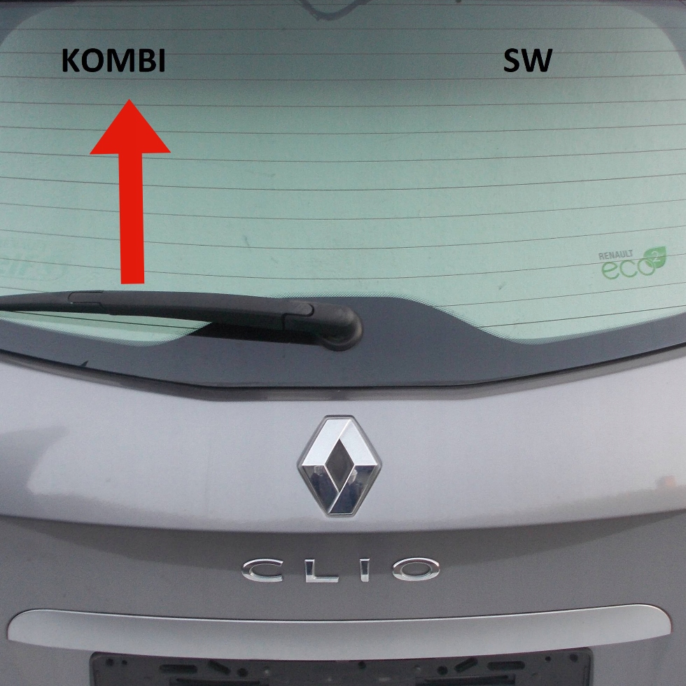 фото №13, Борт кришка багажника скло задня задня renault clio iii kombi
