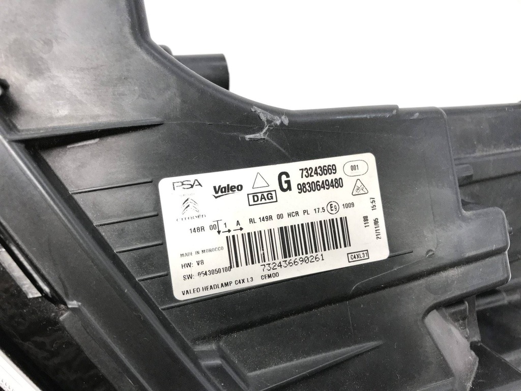 фото №13, -фара лампа перед передня ліва citroen c4 iii 2020- 9830649480