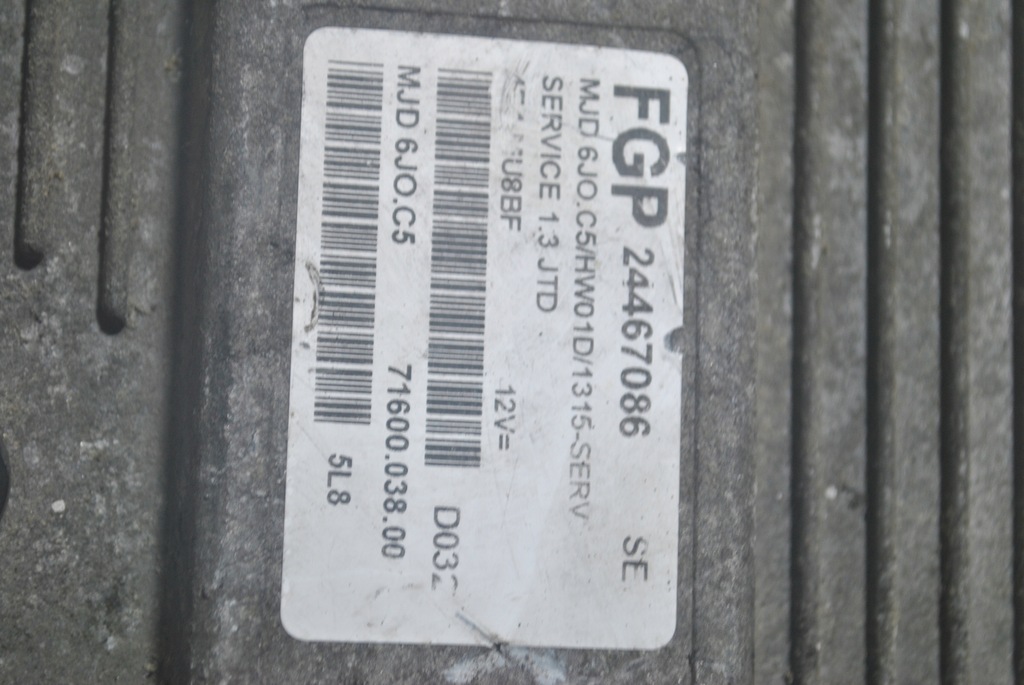 фото №6, Бортовой компьютер блок управления двигателя opel corsa c 24467086se