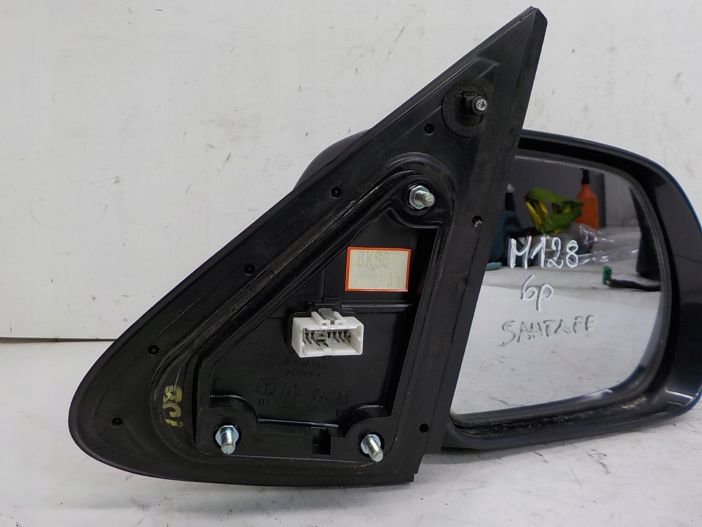 фото №12, M128 hyundai santa fe ii lift зеркало наружное правое 6 pin