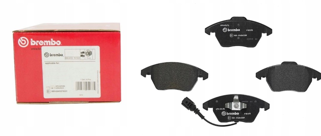 фото №16, Тормозные колодки тормозные brembo vw passat polo scirocco