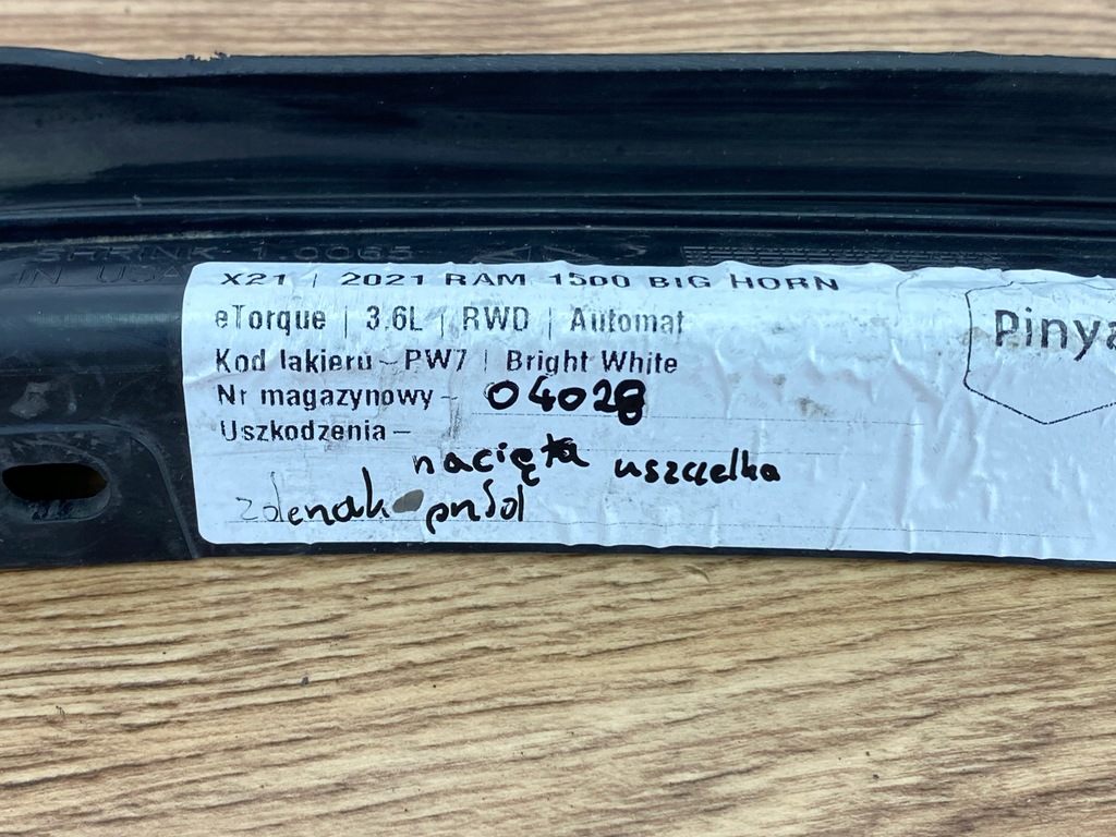 фото №7, Молдинг прокладка лампы левый перед dodge ram 1500 2019+ usa