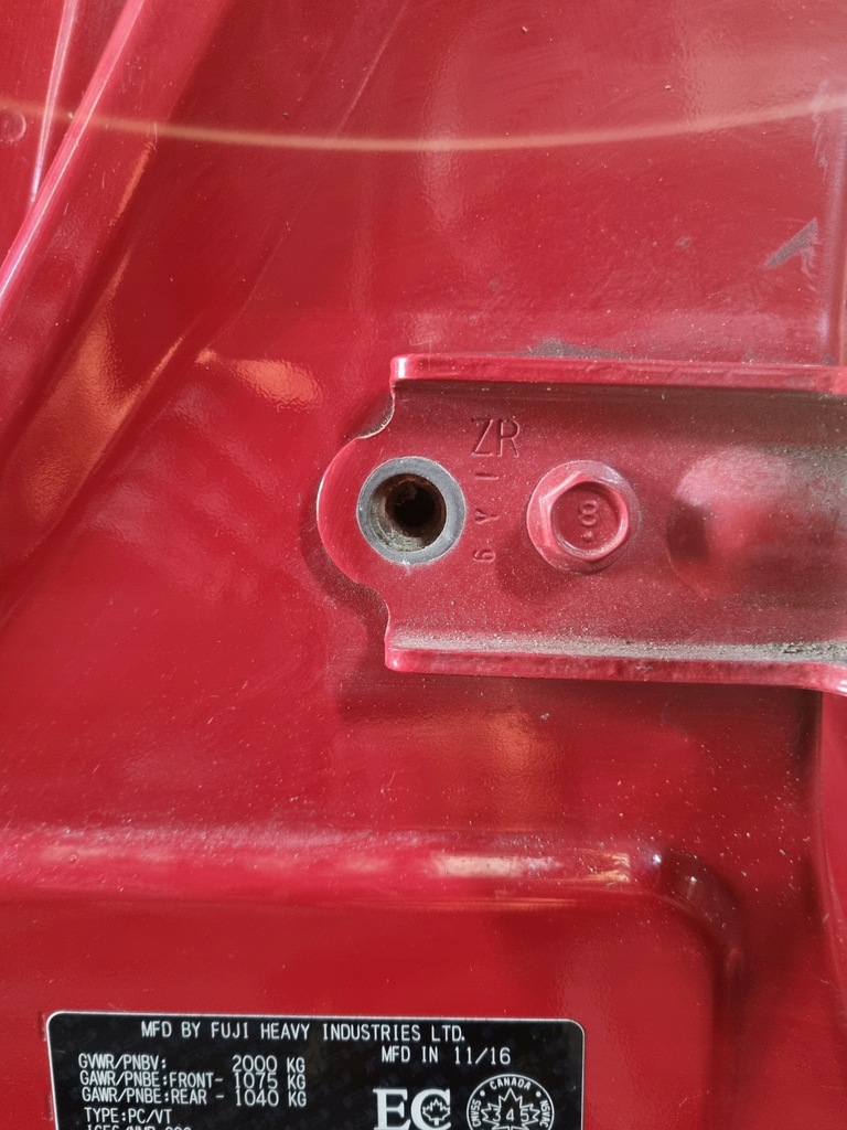 фото №5, Чверть перед поріг блок двигуна лонжерон subaru impreza wrx 2017r sedan kanada