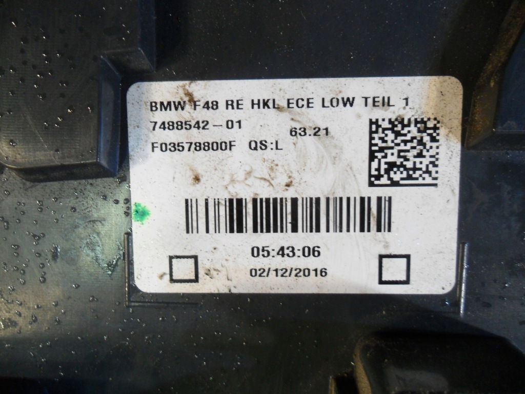 фото №13, Bmw f48 x1 лампа права правий задня w крила 7488542