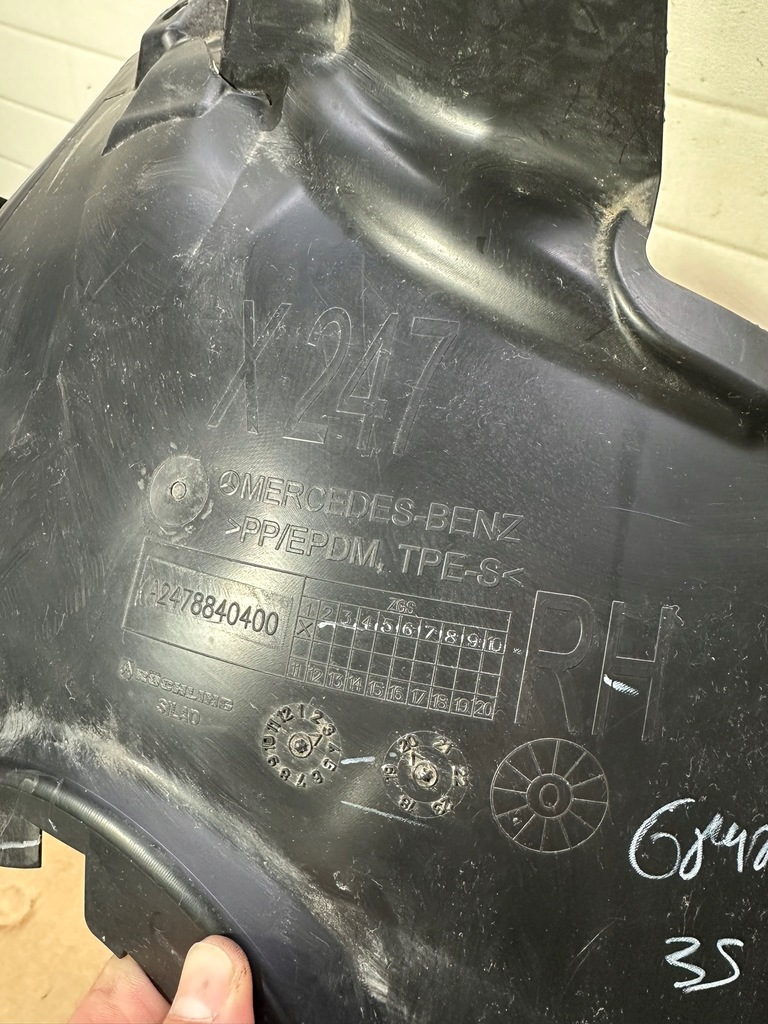 фото №7, Подкрылок правый перед, правое передние, защита mercedes w247, glb, x247