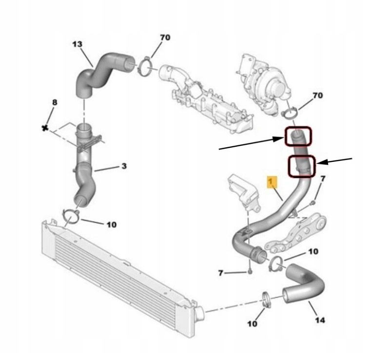 фото №2, Шланг труба wąż турбины jumper boxer ducato
