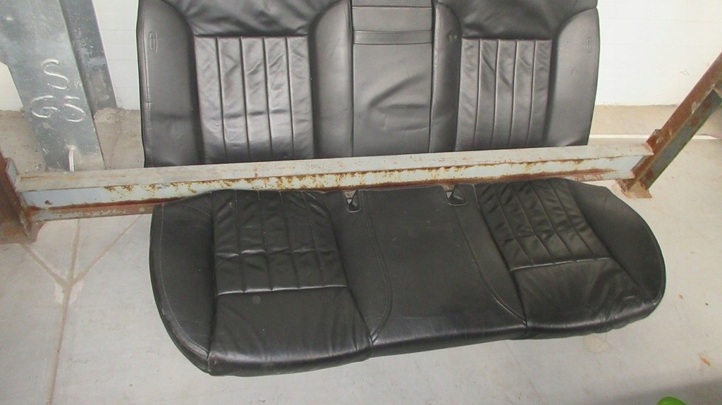 фото №7, Audi a8 d3 сидіння сидіння заднє сидіння сидіння оббивка шкіра чорні