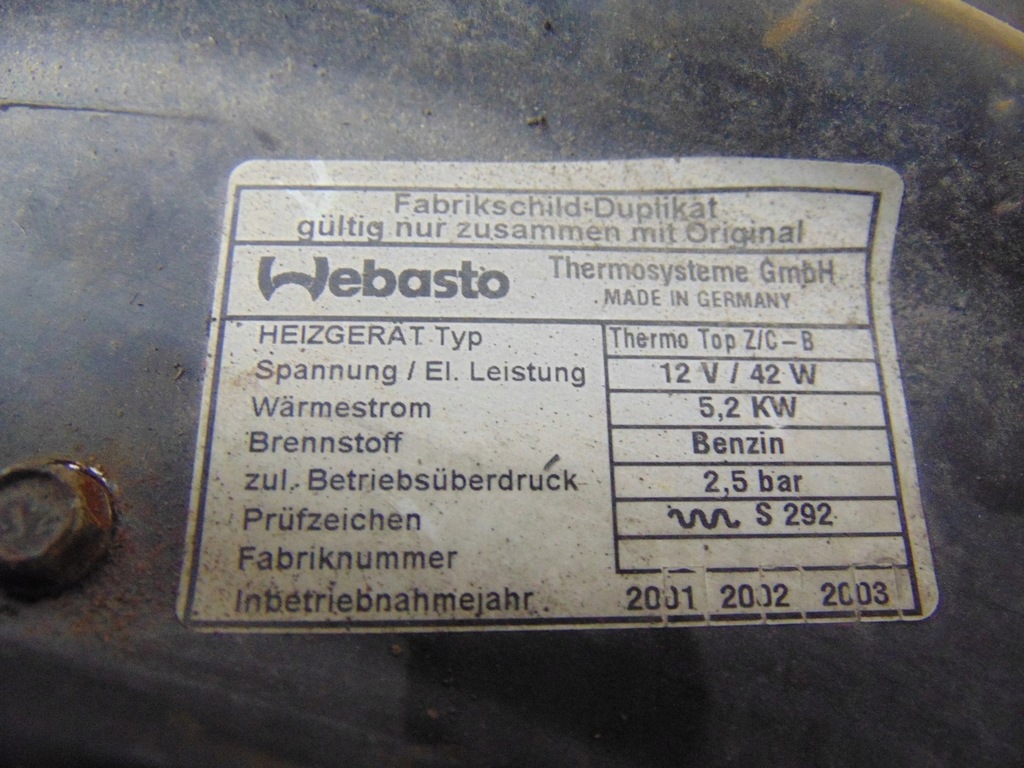 фото №16, Piecyk webasto chevrolet tahoe 5.3 бензин thermo top z/c-b