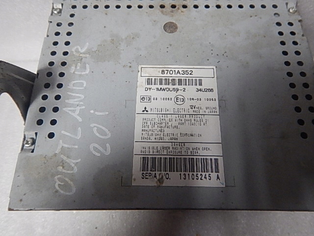 фото №2, Mitsubishi outlander ii 06-13 радіо