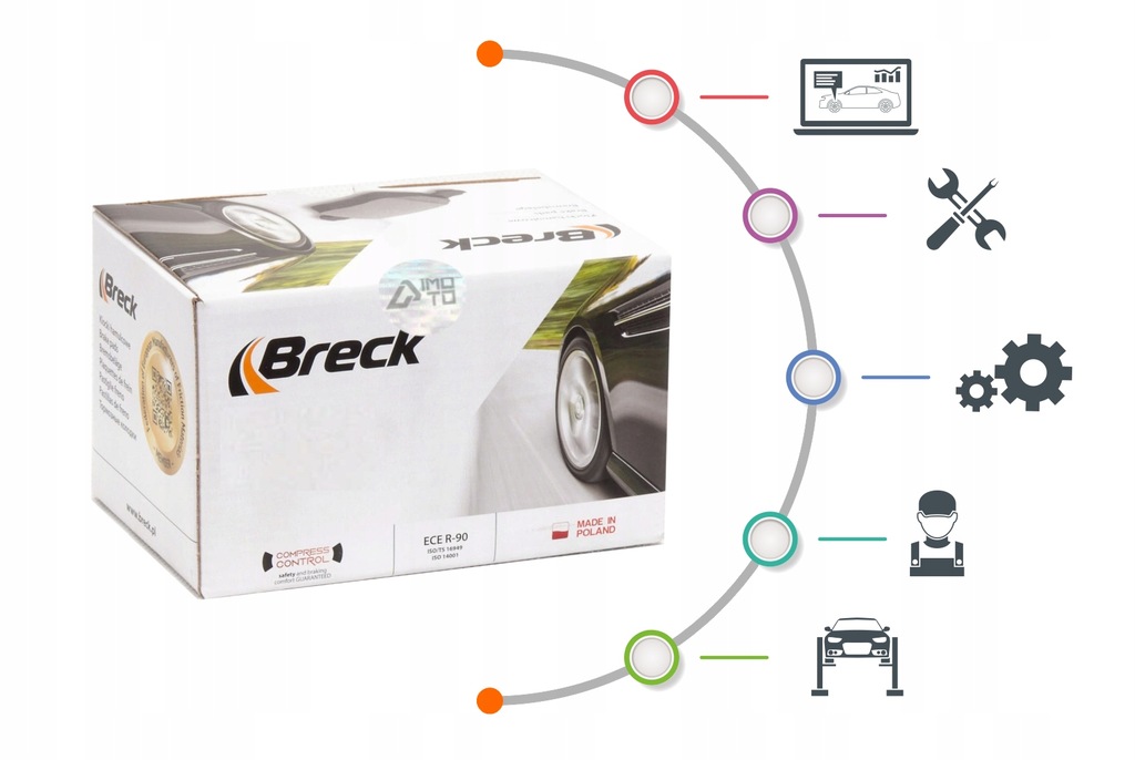 фото №7, Тормозные колодки ham перед breck peugeot 4007 2.2 hdi