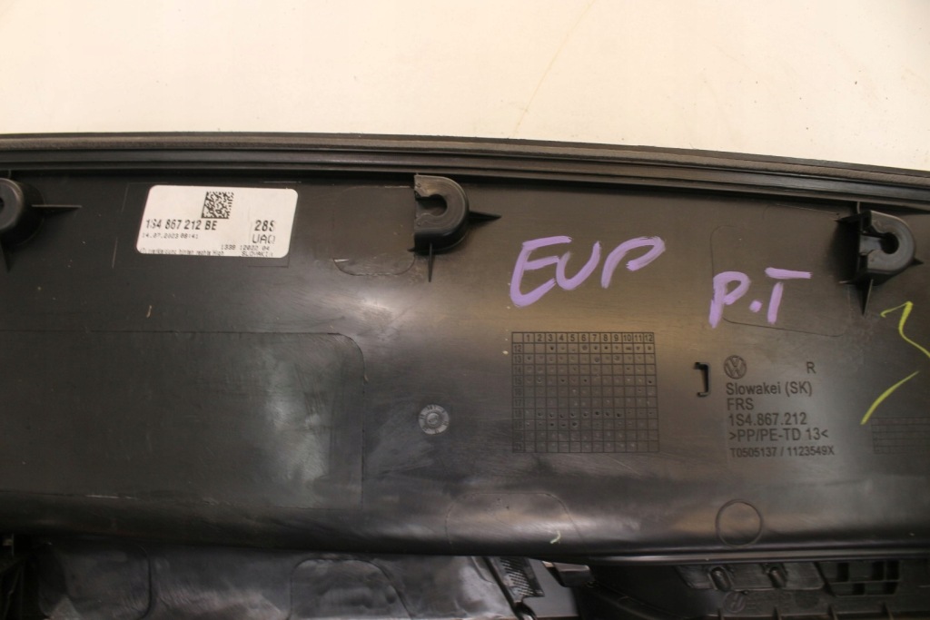 фото №6, Обшивка оббивка двері правий задня vw up lift e-up 23r.