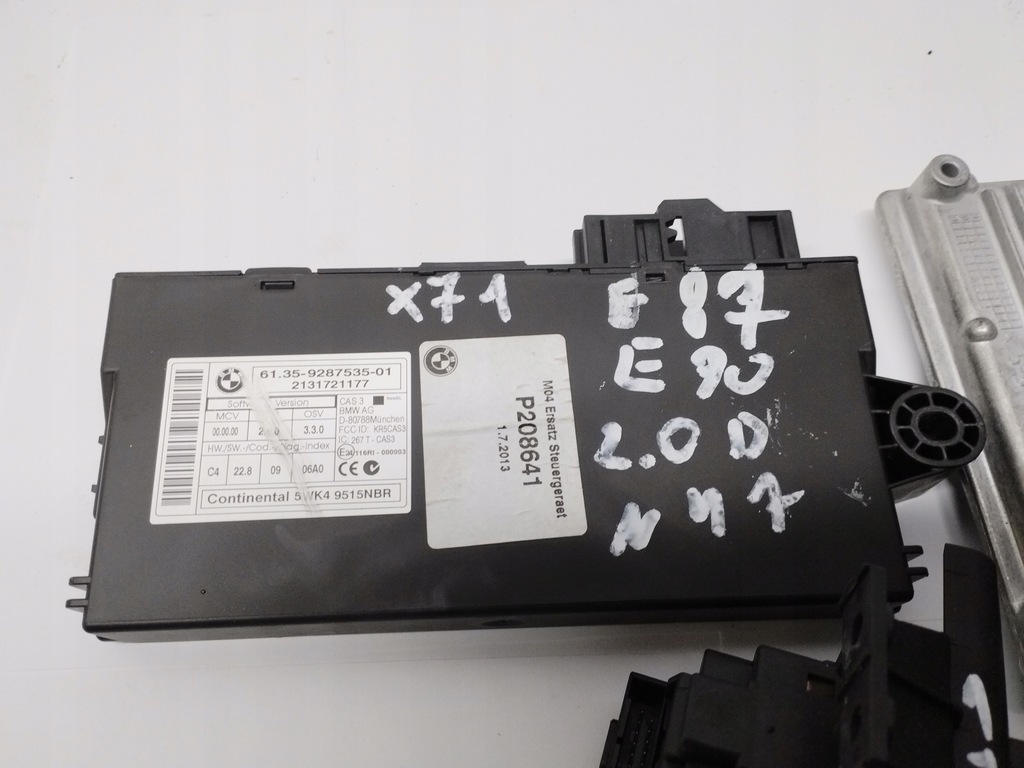 фото №5, Бортовий комп'ютер набір стартовий bmw e87/e90 2.0d n47 9287535 cas3