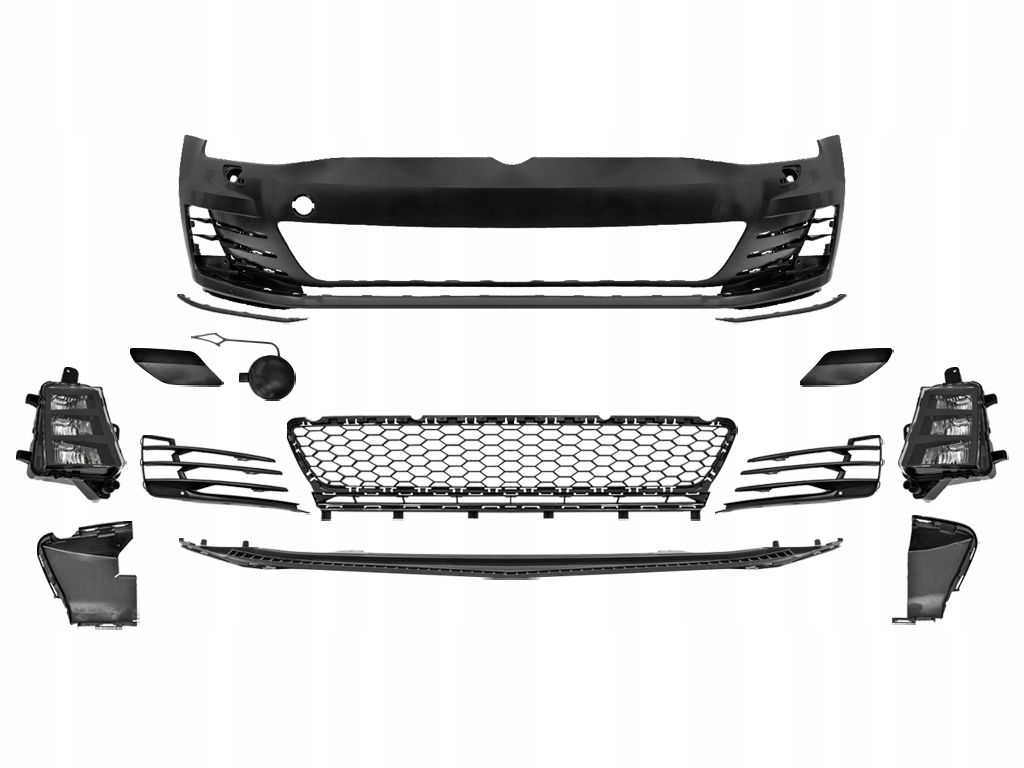 фото №1, Vw golf vii 2012-2016 бампер перед gti