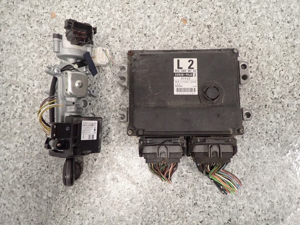 фото №1, Fiat sedici 1.6i набор стартовый бортовой компьютер замок зажигания