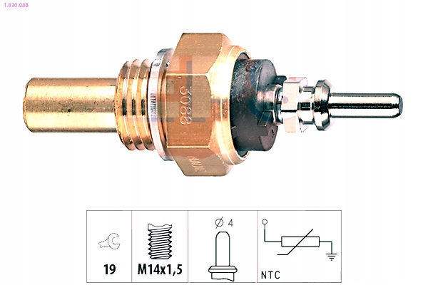 фото №12, Eps 1.830.088 датчик, температура рідина охолоджуючий