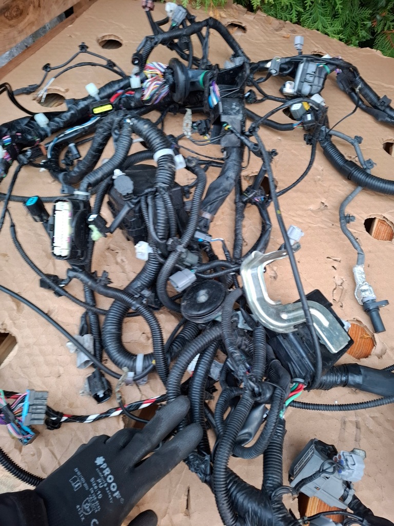 фото №8, Mitsubishi outlander iii 3 lift 15- phev гибрид электропроводка жгут коробка