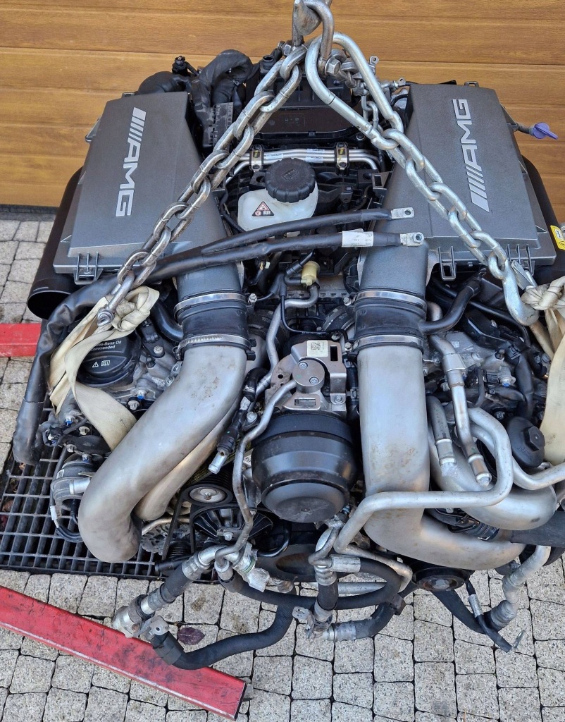 фото №9, Mercedes gls 63 amg 5.5 4matic 157982 585km 2017 двигатель kompletny 77600km