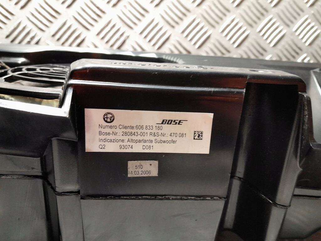 фото №11, Alfa romeo gt сабвуфер динамик низкочастотный 606833180