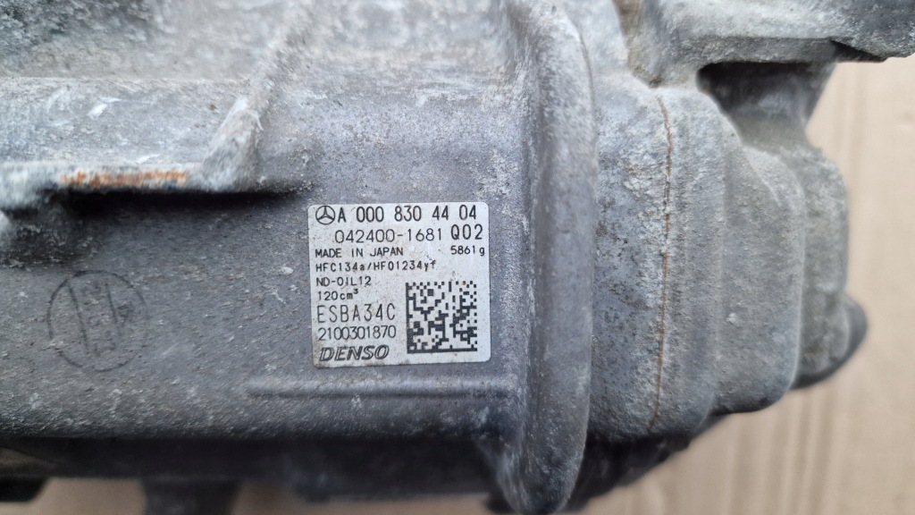 фото №6, Компресор кондиціонера компресор mercedes eqa w243 h243 a0008304404