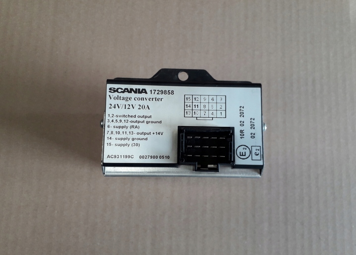 фото №2, Scania преобразователь напряжения 24/12v