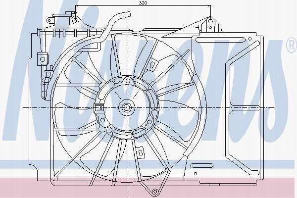 фото №3, Вентилятор радіатора toyota