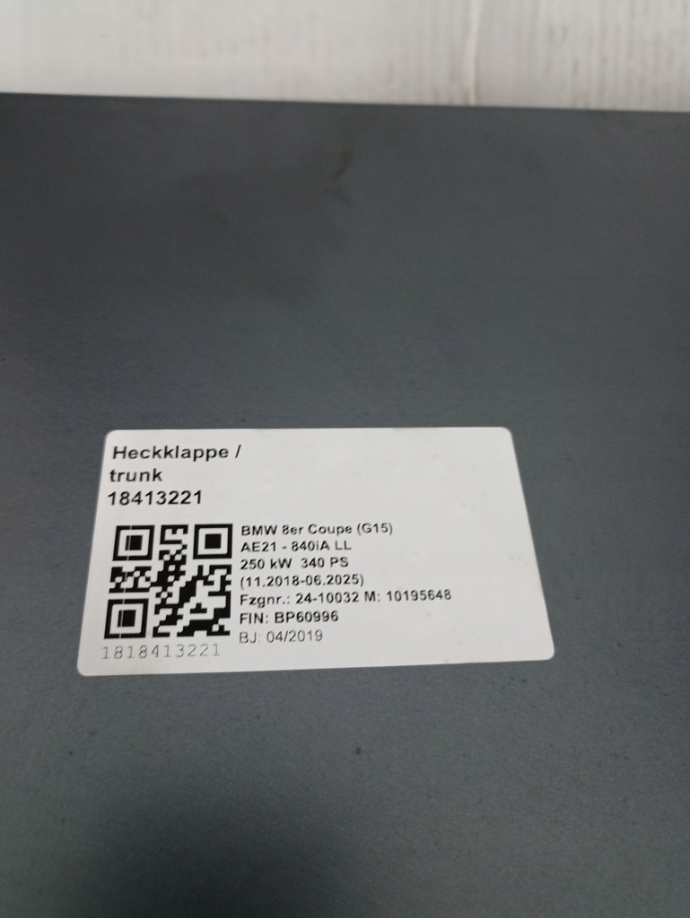 фото №8, Крышка багажника багажника bmw 8 g15 камера антенны x1d frozen bluestone do установка