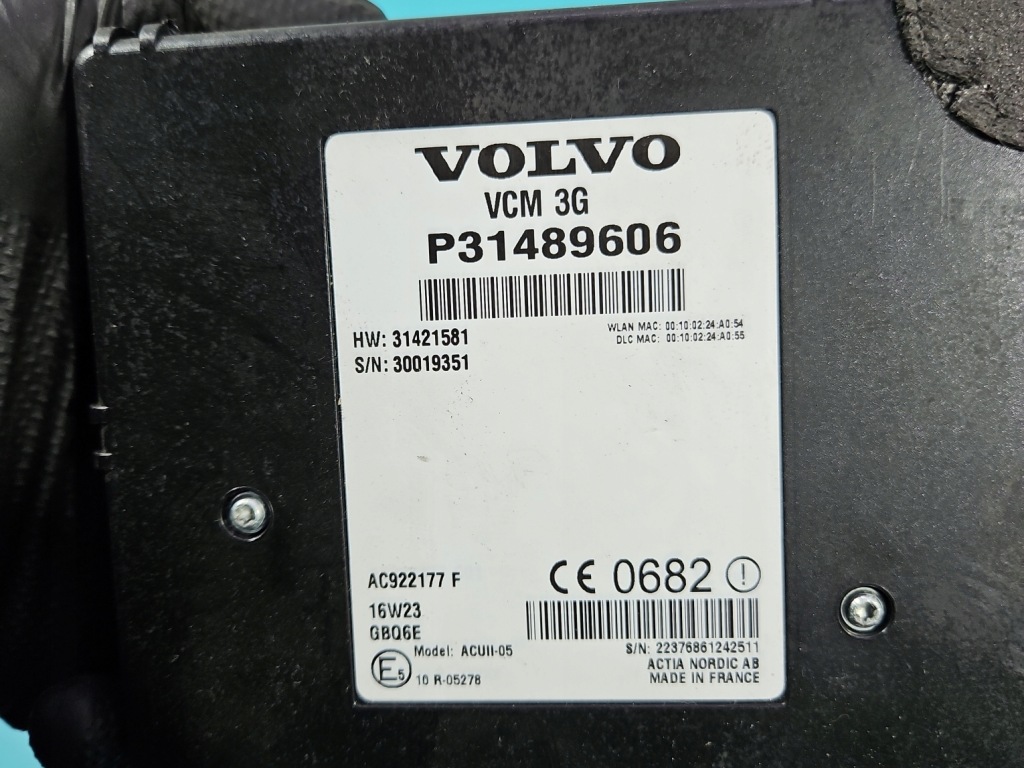Блок управления модуль vcm volvo s90 ii 16- 31489606 p31489606 в Украине