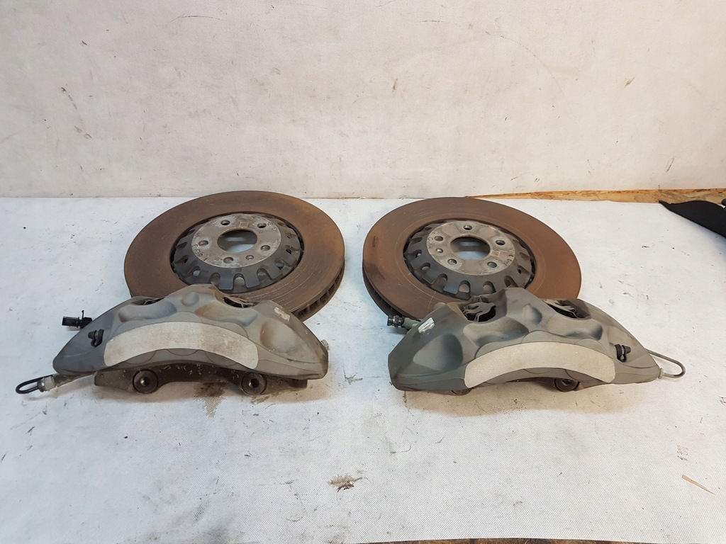 фото №10, Audi q7 4m 2021 комплект диск i суппортов q8 sq7 etron перед 375mm задняя 350mm