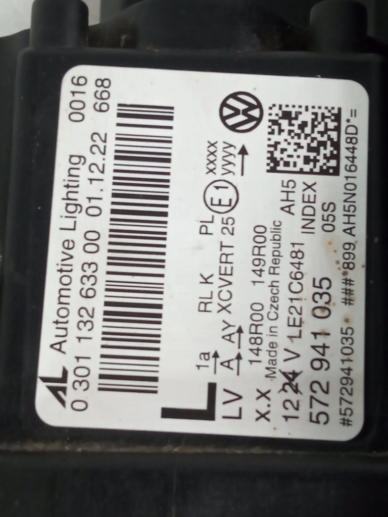 фото №11, Vw tiguan iii 571 24- левый перед левая передняя лампа full led комплектная