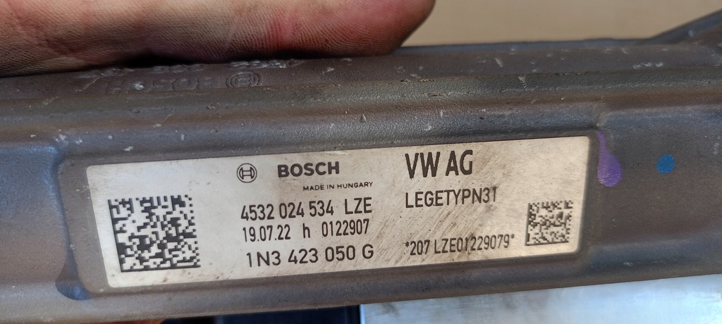 фото №8, Рулевая рейка трансмиссия vw id buzz 22-24rok 1n3423050g 1n3907144e 1n3907144j