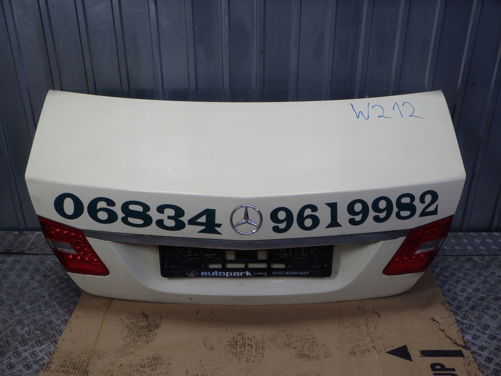фото №1, Mercedes w212 sedan крышка багажника задняя задняя багажника