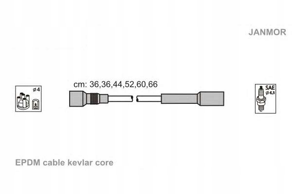 фото №1, Janmor провода зажигания audi 100 2.8 e quattro
