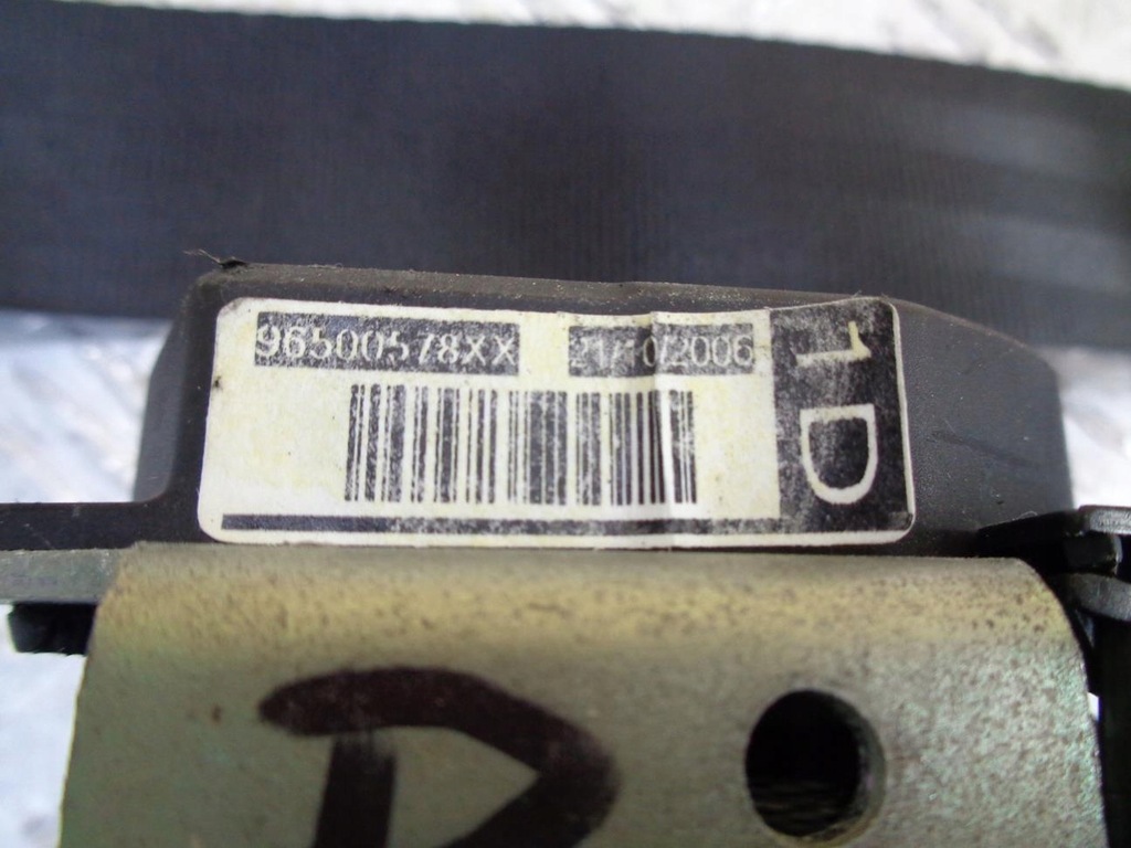 фото №6, Pas безпеки правий перед передній citroen c6 05- 96500578xx