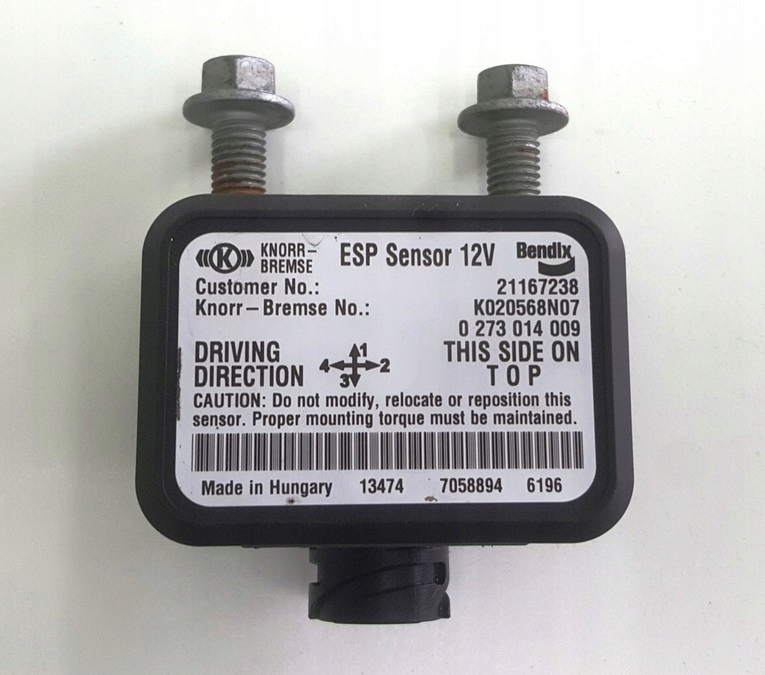 фото №1, Датчик esp датчик блок управления клапан renault gama t range c volvo fh 4 fm fmx