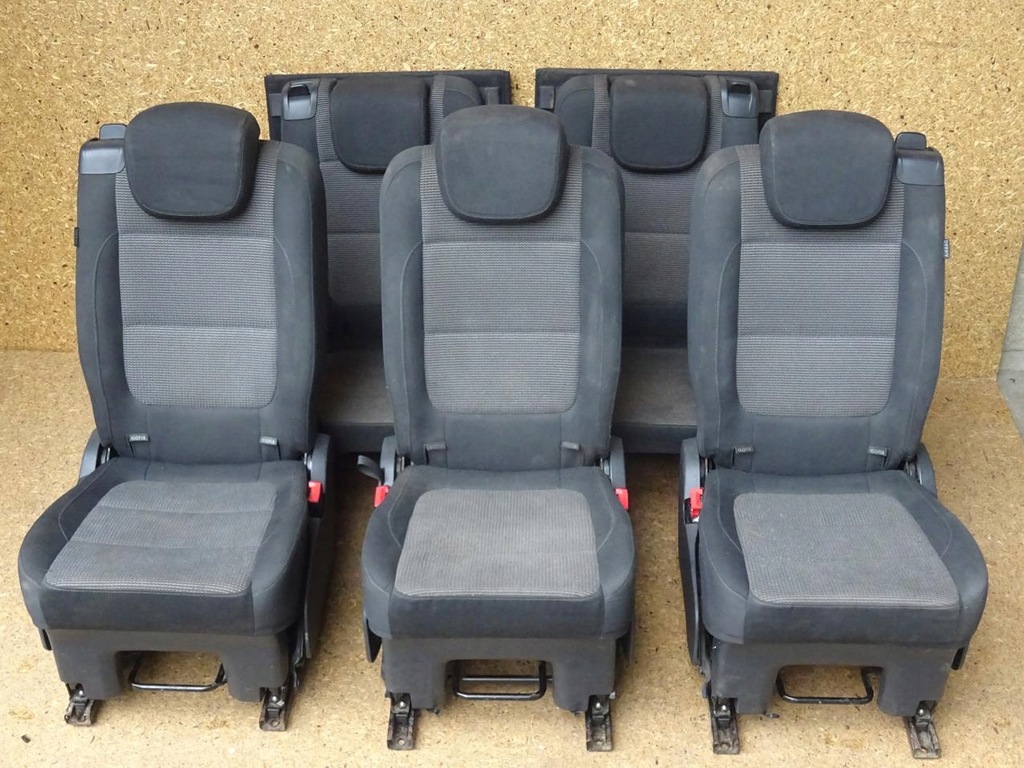 фото №1, Sharan alhambra 7n оббивка сидіння задня задні ii iii ряд подушка безпеки комплект