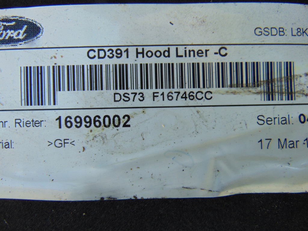 фото №12, Подкрылок шумоизоляция капот ford mondeo mk5