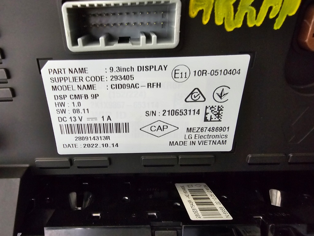 фото №9, Радіо навігація дисплей панель renault arkana 259154859r 280914313r