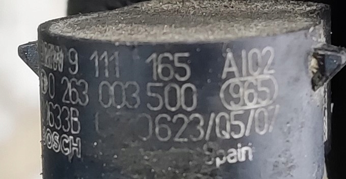 фото №7, Датчик паркування заднього виду pdc bmw 3 e92 e93 0263003500 9111165 2007-2012
