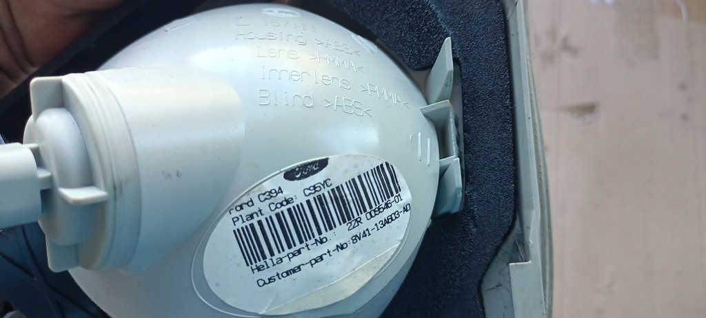 фото №9, Ford kuga mk лампа левая задняя w крышка 8v41-13a603-ad комплектная europa