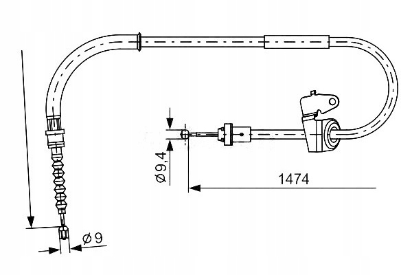 фото №2, Трос гальма ручного mini clubman r55 clubvan
