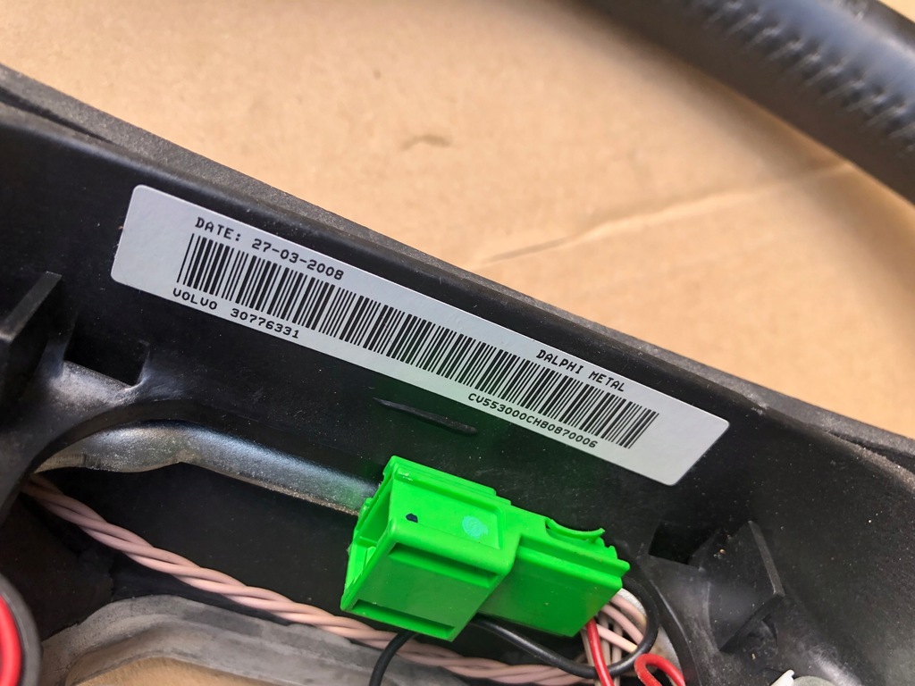 фото №7, Повітропровід volvo c30 c70 s40 v50 шкіра кнопки