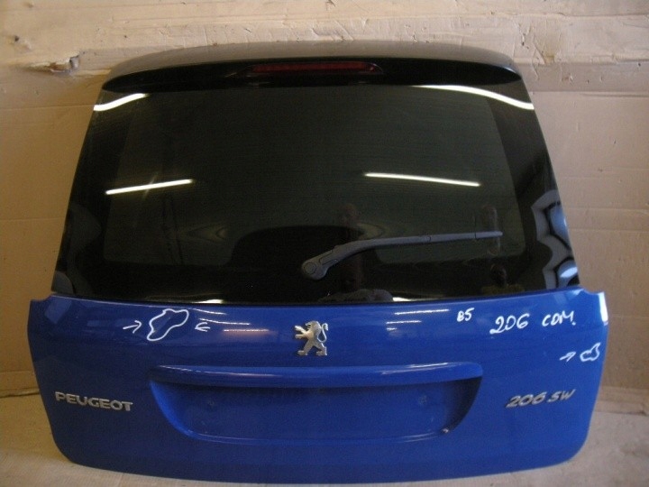 фото №1, Peugeot 206 kombi крышка багажника задняя