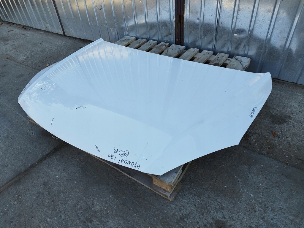 фото №11, Капот оригинальный лак hyundai i30 i lift 2010-2012 белый